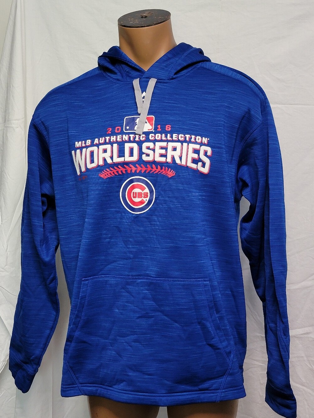 Chicago Cubs World Series Blue Hoodie Size L